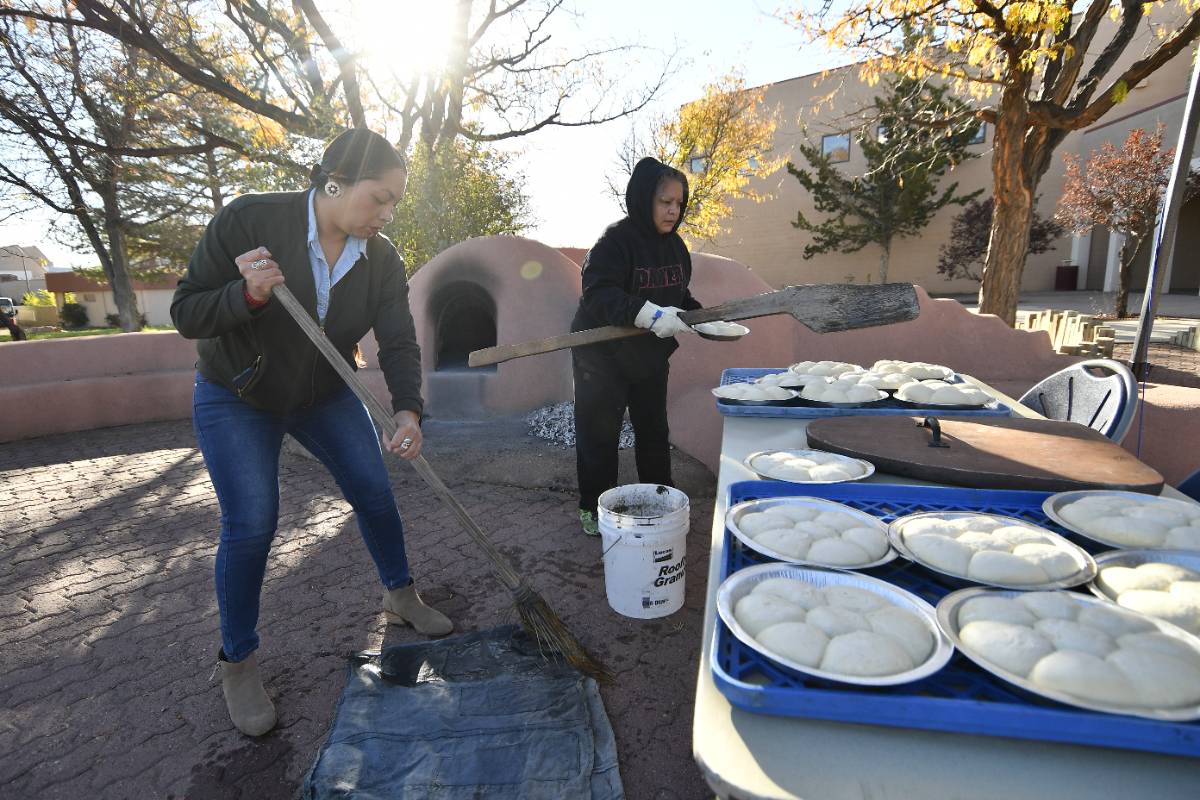 Bread Making at the Horno by Alicia